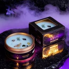 Vela aromatizada Amatista-AROMA CRYSTAL